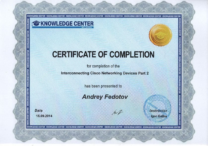 Interconnecting Cisco Networking Devices Part2