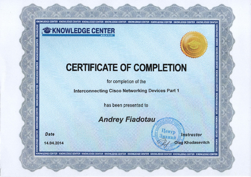 Interconnecting Cisco Networking Devices Part1